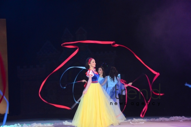 Amazing show “Snow White and the Seven Dwarfs” at Azerbaijan’s National Gymnastics Arena. Azerbaijan Baku 23  December 2018