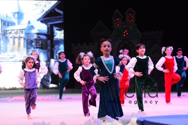 Amazing show “Snow White and the Seven Dwarfs” at Azerbaijan’s National Gymnastics Arena. Azerbaijan Baku 23  December 2018