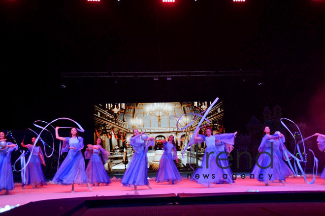 Amazing show “Snow White and the Seven Dwarfs” at Azerbaijan’s National Gymnastics Arena. Azerbaijan Baku 23  December 2018