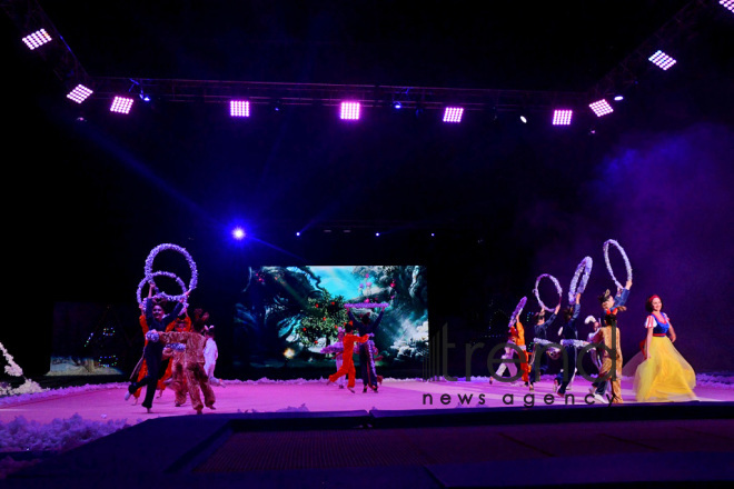 Amazing show “Snow White and the Seven Dwarfs” at Azerbaijan’s National Gymnastics Arena. Azerbaijan Baku 23  December 2018