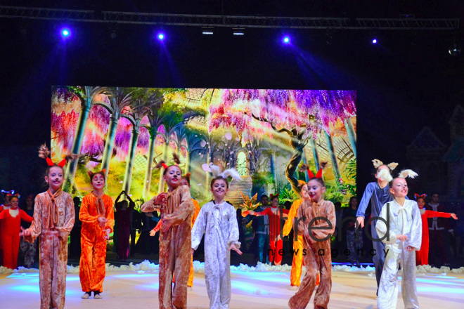 Amazing show “Snow White and the Seven Dwarfs” at Azerbaijan’s National Gymnastics Arena. Azerbaijan Baku 23  December 2018