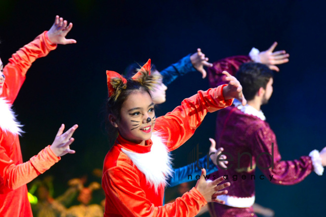 Amazing show “Snow White and the Seven Dwarfs” at Azerbaijan’s National Gymnastics Arena. Azerbaijan Baku 23  December 2018