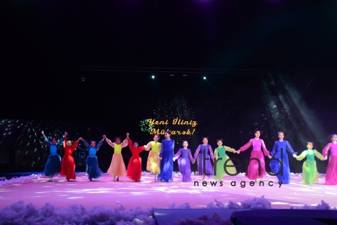 Amazing show “Snow White and the Seven Dwarfs” at Azerbaijan’s National Gymnastics Arena. Azerbaijan Baku 23  December 2018