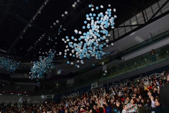 Amazing show “Snow White and the Seven Dwarfs” at Azerbaijan’s National Gymnastics Arena. Azerbaijan Baku 23  December 2018