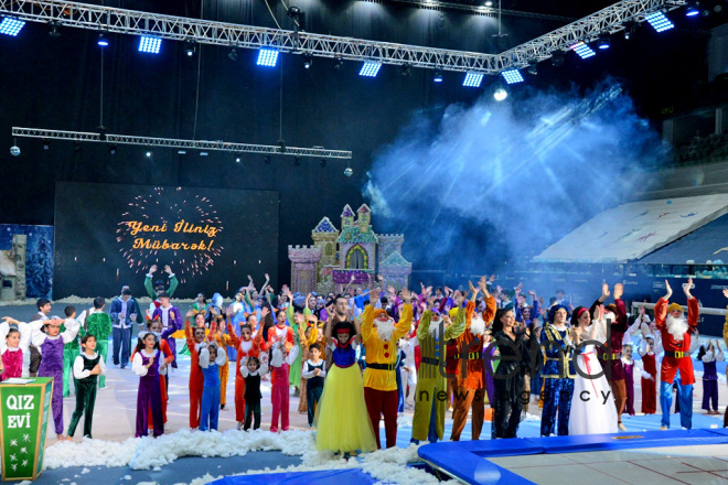 Amazing show “Snow White and the Seven Dwarfs” at Azerbaijan’s National Gymnastics Arena. Azerbaijan Baku 23  December 2018