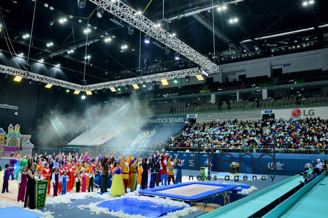 Amazing show “Snow White and the Seven Dwarfs” at Azerbaijan’s National Gymnastics Arena. Azerbaijan Baku 23  December 2018