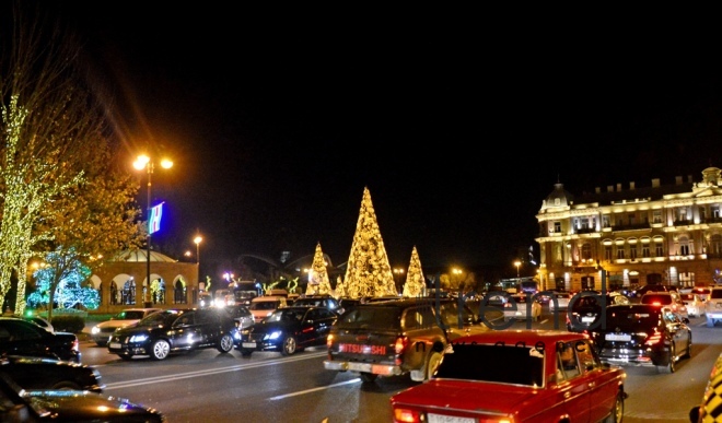 New Years eve in Baku . Azerbaijan Baku 28 December 2018