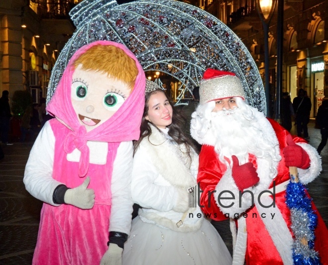 New Years eve in Baku . Azerbaijan Baku 28 December 2018