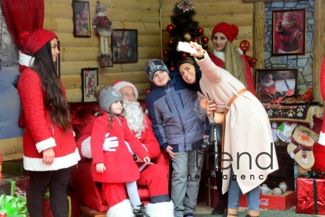 Bakı Yeni il ərəfəsində .Azərbaycan. Bakı 28 dekabr 2018 