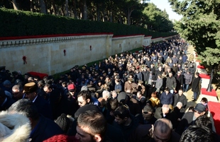 Azerbaijan commemorates 29th anniversary of January 20 tragedy. Azerbaijan, Baku, january 20, 2019