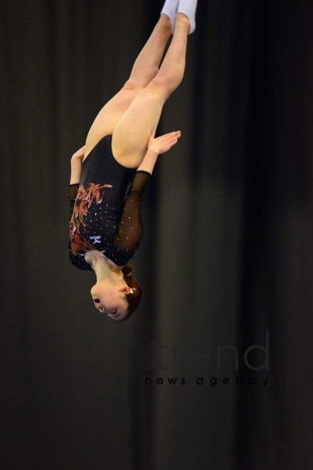 Best moments at Trampoline and Tumbling World Cup in Baku. Azerbaijan Baku 17 February 2019