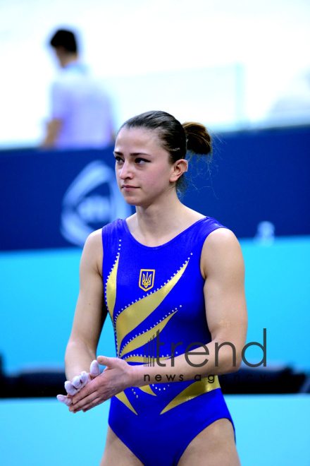 Best moments at Trampoline and Tumbling World Cup in Baku. Azerbaijan Baku 17 February 2019