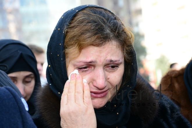 Azerbaijani public commemorates Khojaly genocide victims.Azerbaijan Baku 26 February 2019