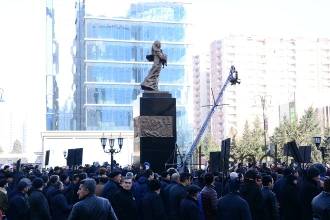 Azerbaijani public commemorates Khojaly genocide victims.Azerbaijan Baku 26 February 2019