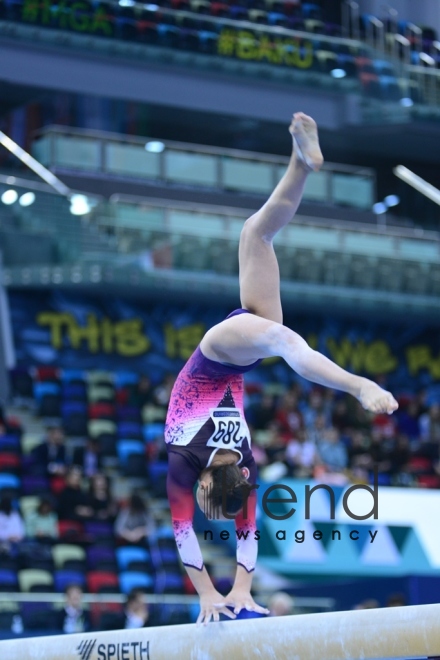 FIG World Championships continue in Azerbaijan’s National Gymnastics Arena.Azerbaijan Baku 15 March 2019