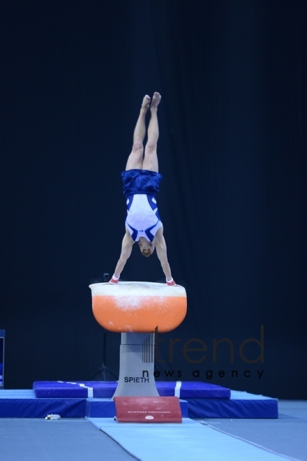 Milli Gimnastika Arenasında idman gimnastikası üzrə Dünya Kuboku çərçivəsində yarışlar davam edir. Azərbaycan Bakı 15 mart 2019