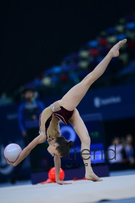 AGF 2nd Junior Trophy in Rhythmic Gymnastics tournament starts in Baku .Azerbaijan Baku 20 April 2019

