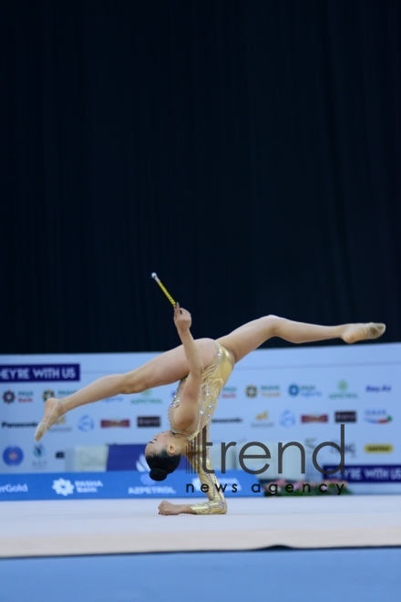 Bakıda bədii gimnastika üzrə 2-ci AGF Junior Trophy beynəlxalq turnirinə start verilib.Azərbaycan Bakı 20 aprel 2019