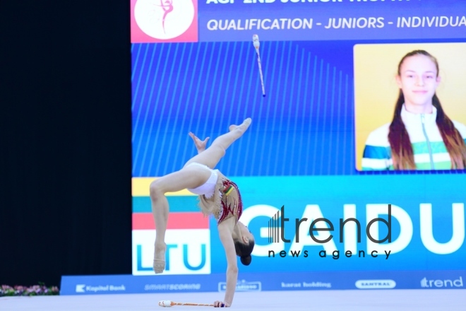 AGF 2nd Junior Trophy in Rhythmic Gymnastics tournament starts in Baku .Azerbaijan Baku 20 April 2019

