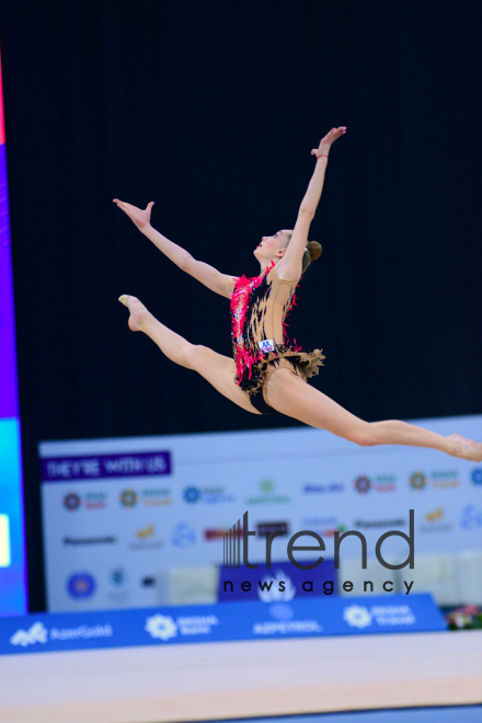 Bakıda bədii gimnastika üzrə 2-ci AGF Junior Trophy beynəlxalq turnirinə start verilib.Azərbaycan Bakı 20 aprel 2019