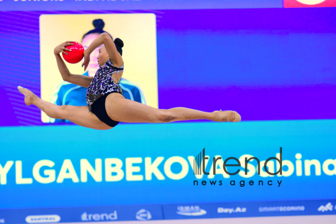 AGF 2nd Junior Trophy in Rhythmic Gymnastics tournament starts in Baku .Azerbaijan Baku 20 April 2019

