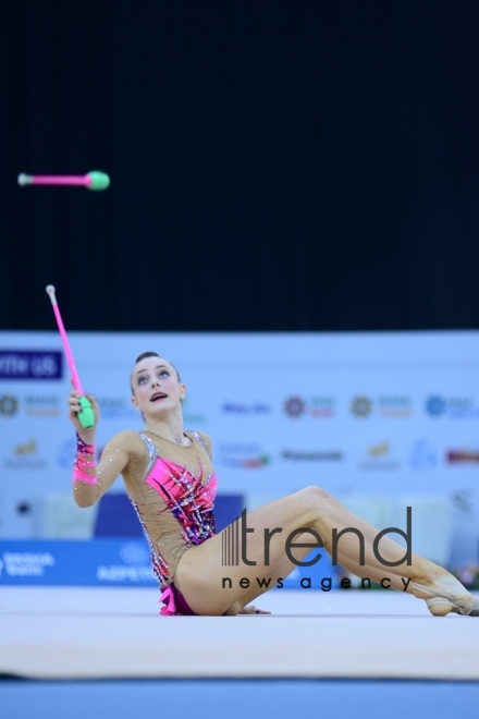 AGF 2nd Junior Trophy in Rhythmic Gymnastics tournament starts in Baku .Azerbaijan Baku 20 April 2019

