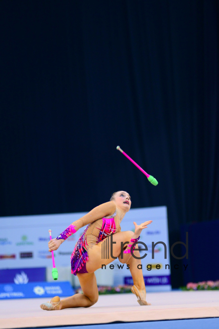 Bakıda bədii gimnastika üzrə 2-ci AGF Junior Trophy beynəlxalq turnirinə start verilib.Azərbaycan Bakı 20 aprel 2019