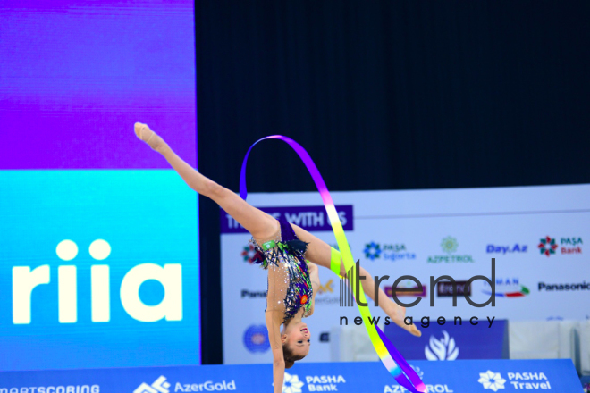 AGF 2nd Junior Trophy in Rhythmic Gymnastics tournament starts in Baku .Azerbaijan Baku 20 April 2019

