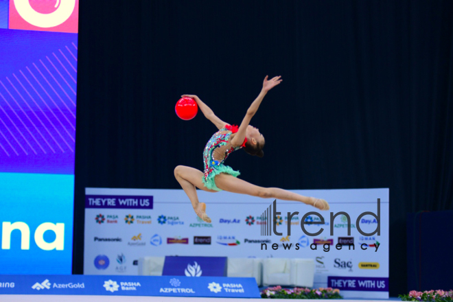 AGF 2nd Junior Trophy in Rhythmic Gymnastics tournament starts in Baku .Azerbaijan Baku 20 April 2019

