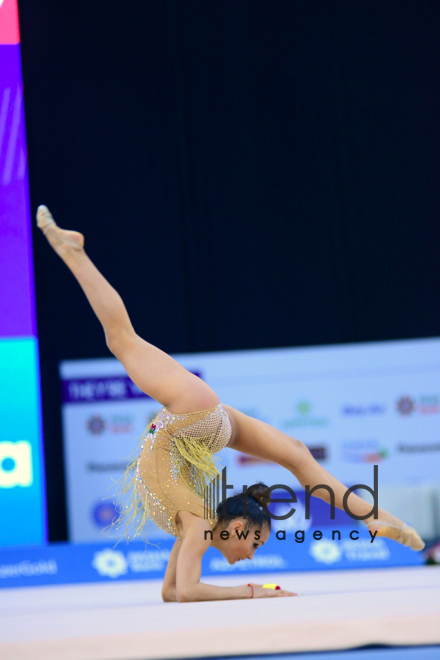 Bakıda bədii gimnastika üzrə 2-ci AGF Junior Trophy beynəlxalq turnirinə start verilib.Azərbaycan Bakı 20 aprel 2019