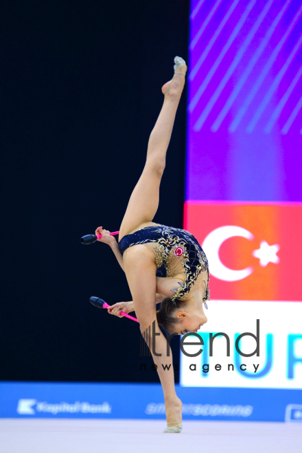 Bakıda bədii gimnastika üzrə 2-ci AGF Junior Trophy beynəlxalq turnirinə start verilib.Azərbaycan Bakı 20 aprel 2019