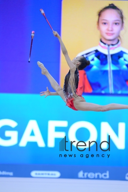 Bakıda bədii gimnastika üzrə 2-ci AGF Junior Trophy beynəlxalq turnirinə start verilib.Azərbaycan Bakı 20 aprel 2019