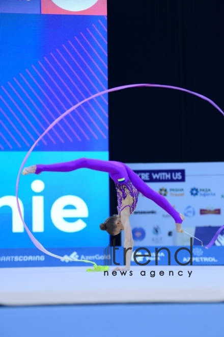 AGF 2nd Junior Trophy in Rhythmic Gymnastics tournament starts in Baku .Azerbaijan Baku 20 April 2019

