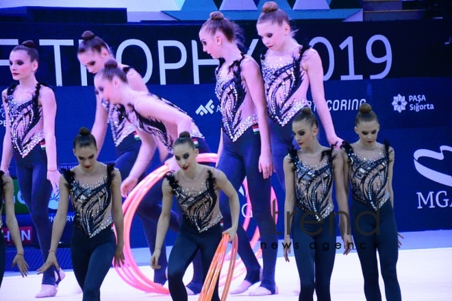 AGF 2nd Junior Trophy in Rhythmic Gymnastics tournament starts in Baku .Azerbaijan Baku 20 April 2019

