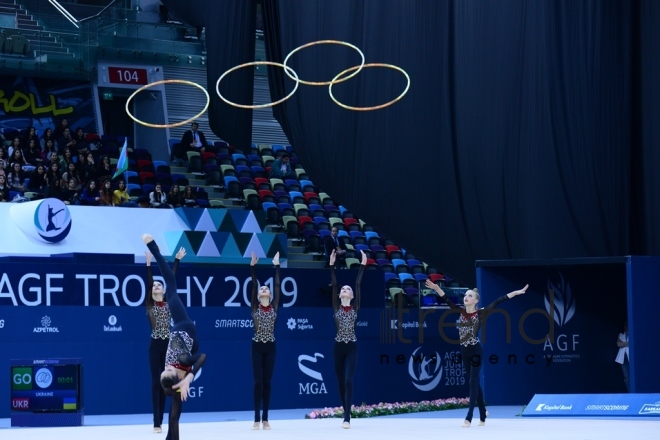 AGF 2nd Junior Trophy in Rhythmic Gymnastics tournament starts in Baku .Azerbaijan Baku 20 April 2019

