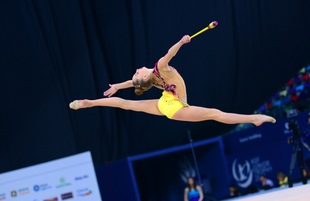 Second day of AGF 2nd Junior Trophy in Rhythmic Gymnastics tournament kicks off in Baku.Azerbaijan Baku 21 April 2019