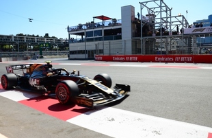 Baku hosts solemn opening ceremony of SOCAR Azerbaijan Grand Prix F1 Race, drivers parade.Azerbaijan Baku 28 April 2019