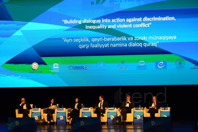 5th World Forum on Intercultural Dialogue.Azerbaijan Baku 2 May 2019 