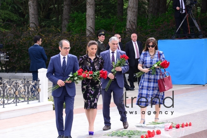 Общественность Азербайджана отмечает 96-ю годовщину со дня рождения общенационального лидера Гейдара Алиева .Азербайджан, Баку, 10 мая 2019

