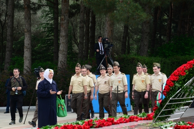 Azerbaijanis mark 96th birthday anniversary of National Leader Heydar Aliyev . Azerbaijan, Baku, may. 10.  2019
