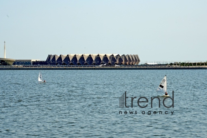 Baku Sailing Regatta held to mark 96th birthday anniversary of National Leader Heydar Aliyev. Azerbaijan, Baku, may  11 . 2019
