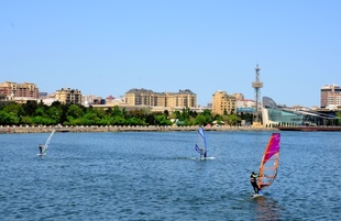 Baku Sailing Regatta held to mark 96th birthday anniversary of National Leader Heydar Aliyev. Azerbaijan, Baku, may  11 . 2019
