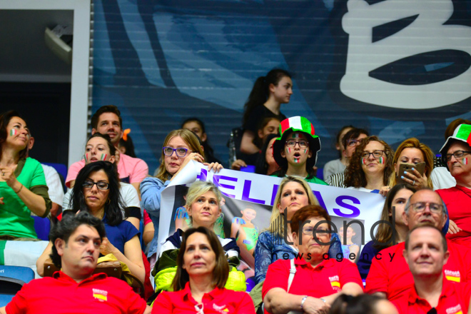 Great opening ceremony of 35th Rhythmic Gymnastics European Championships in Baku . Azerbaijan, Baku, may 16 . 2019
