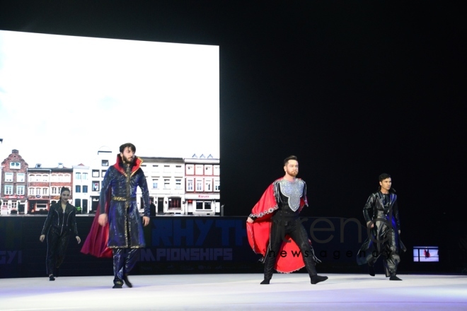 Great opening ceremony of 35th Rhythmic Gymnastics European Championships in Baku . Azerbaijan, Baku, may 16 . 2019
