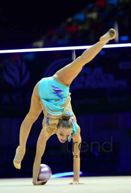 Bədii gimnastika üzrə 35-ci Avropa Çempionatının ikinci günündən maraqlı anlar. Azərbaycan Bakı 17 may 2019