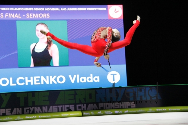 В Баку стартовали финалы 35-го Чемпионата Европы по художественной гимнастике. Азербайджан, Баку, 19 мая 2019
 
 