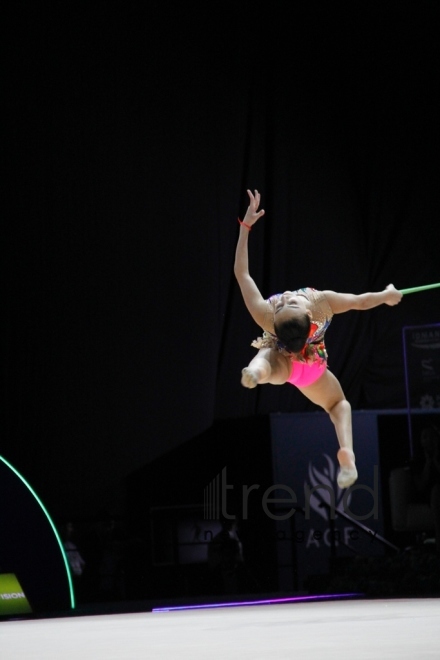 В Баку стартовали финалы 35-го Чемпионата Европы по художественной гимнастике. Азербайджан, Баку, 19 мая 2019
 
 
