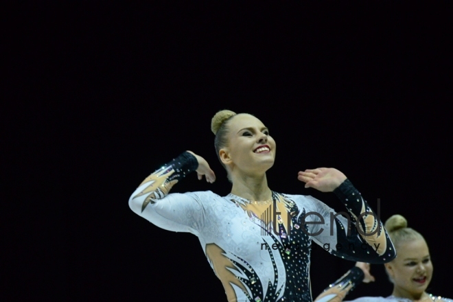 Aerobika gimnastikası üzrə 11-ci Avropa çempionatının möhtəşəm açılış mərasimi.Azərbaycan Bakı 24 may 2019