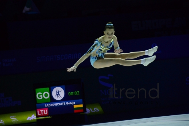 Aerobika gimnastikası üzrə 11-ci Avropa çempionatının möhtəşəm açılış mərasimi.Azərbaycan Bakı 24 may 2019