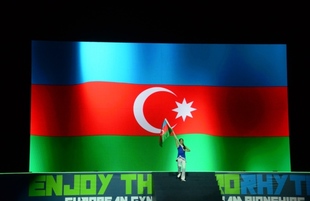 Great opening ceremony of 11th European Aerobic Gymnastics Championships in Baku.Azerbaijan, Baku, may 24   2019
